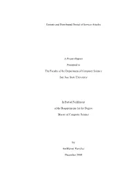 Botnets and Distributed Denial of Service Attacks a Project Report
