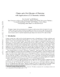 Cliques and a New Measure of Clustering: with Application to U.S