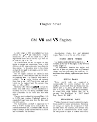 GM V6 and VS Engines