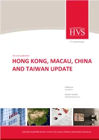Hong Kong, Macau, China and Taiwan Update