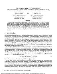 Measuring Fractal Dimension