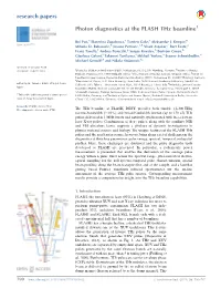 Photon Diagnostics at the FLASH Thz Beamlinethis Article