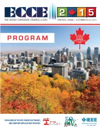 Program Montreal Convention Centre