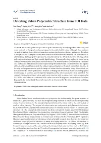 Detecting Urban Polycentric Structure from POI Data