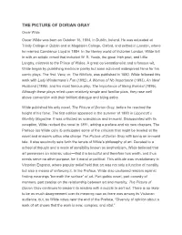 Grade 12 English the Picture of Dorian Gray Notes