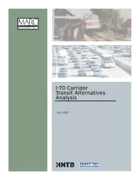 I-70 Corridor Transit Alternatives Analysis