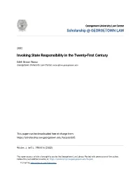 Invoking State Responsibility in the Twenty-First Century