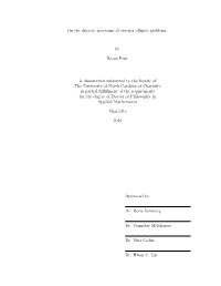 On the Discrete Spectrum of Exterior Elliptic Problems by Rajan Puri A