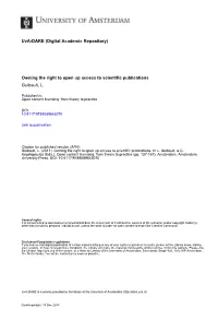 Owning the Right to Open up Access to Scientific Publications Guibault, L