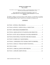 Sewer Use Ordinance 6-9-2014