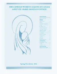 Spring Newsletter 2016