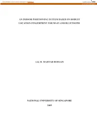 An Indoor Positioning System Based on Robust Location Fingerprint for Wi-Fi and Bluetooth