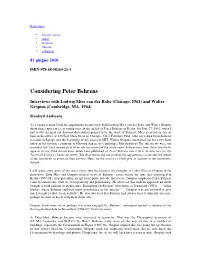 Considering Peter Behrens