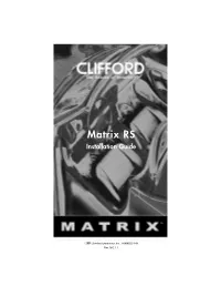 Matrix RS Installation Guide