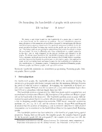 On Bounding the Bandwidth of Graphs with Symmetry