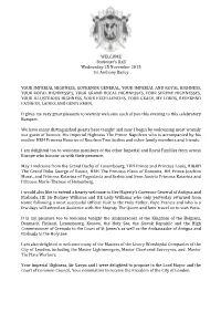 Speech by Sir Anthony Bailey