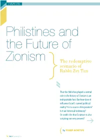 The Redemptive Scenario of Rabbi Zvi Tau