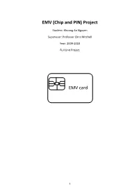 (Chip and PIN) Project EMV Card