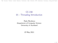 CS 230 01 - Threading Introduction
