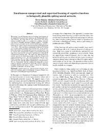 Simultaneous Unsupervised and Supervised Learning of Cognitive