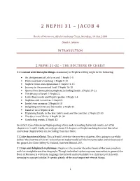 2 Nephi 31 – Jacob 4