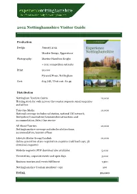 2012 Visitor Guide Summary