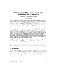 An Evaluation of Associative Interface for Solidworks and ABAQUS/CAE Hung-Peng Li and Goang-Ding Shyu Baker Hughes Inc