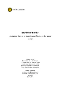 Beyond Fallout - Analyzing the Use of (Sustainable) Futures in the Game Sector