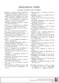 Epigraphical Index