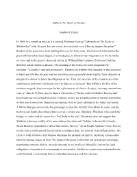 Oaths in the Battle of Maldon Stephen J. Harris in 1968, in a Remark As Wise As It Is Learned, Professor George Clark Wrote of T