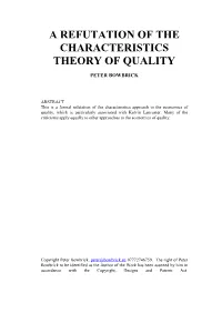 Refuting Lancaster's Characteristics Theory.Pdf