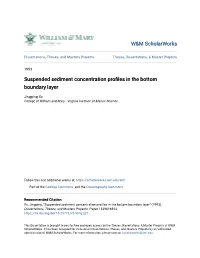 Suspended Sediment Concentration Profiles in the Bottom Boundary Layer