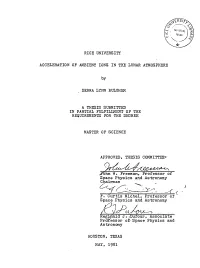 Acceleration of Ambient Ions in the Lunar Atmosphere
