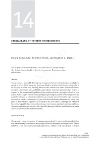 CRUSTACEANS of EXTREME ENVIRONMENTS Chiara