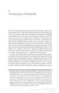 Humboldt and the Modern German University Tensions