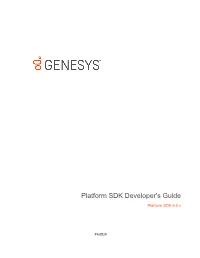Platform SDK Developer's Guide
