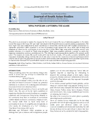 WING POPULISM: CAPTURING the GLOBE Pratishtha Rao Department of Political Science, University of Delhi