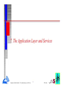 7. the Application Layer and Services