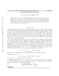 A Multivariate Integral Representation on $\Mathrm {GL} 2\Times\Mathrm