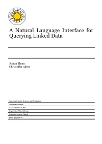 A Natural Language Interface for Querying Linked Data