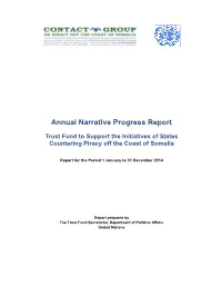 Annual Narrative Progress Report