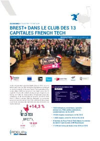 Brest+ Dans Le Club Des 13 Capitales French Tech