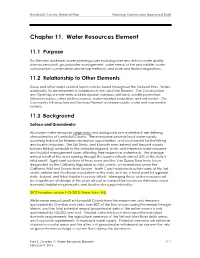 Chapter 11. Water Resources Element