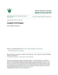 Complete 2018 Program