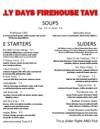 KD Menu Revised and Final