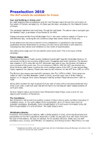 Preselection 2010: the ALP Selects Its Candidate for Fraser