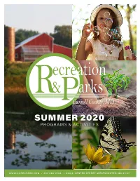 2020 Summer Activity Guide