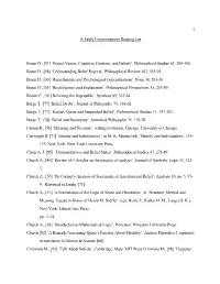 Comprehensive Reading List