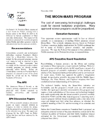 The Moon-Mars Program