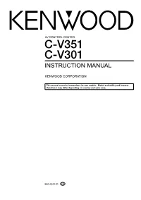C-V351 C-V301 Instruction Manual